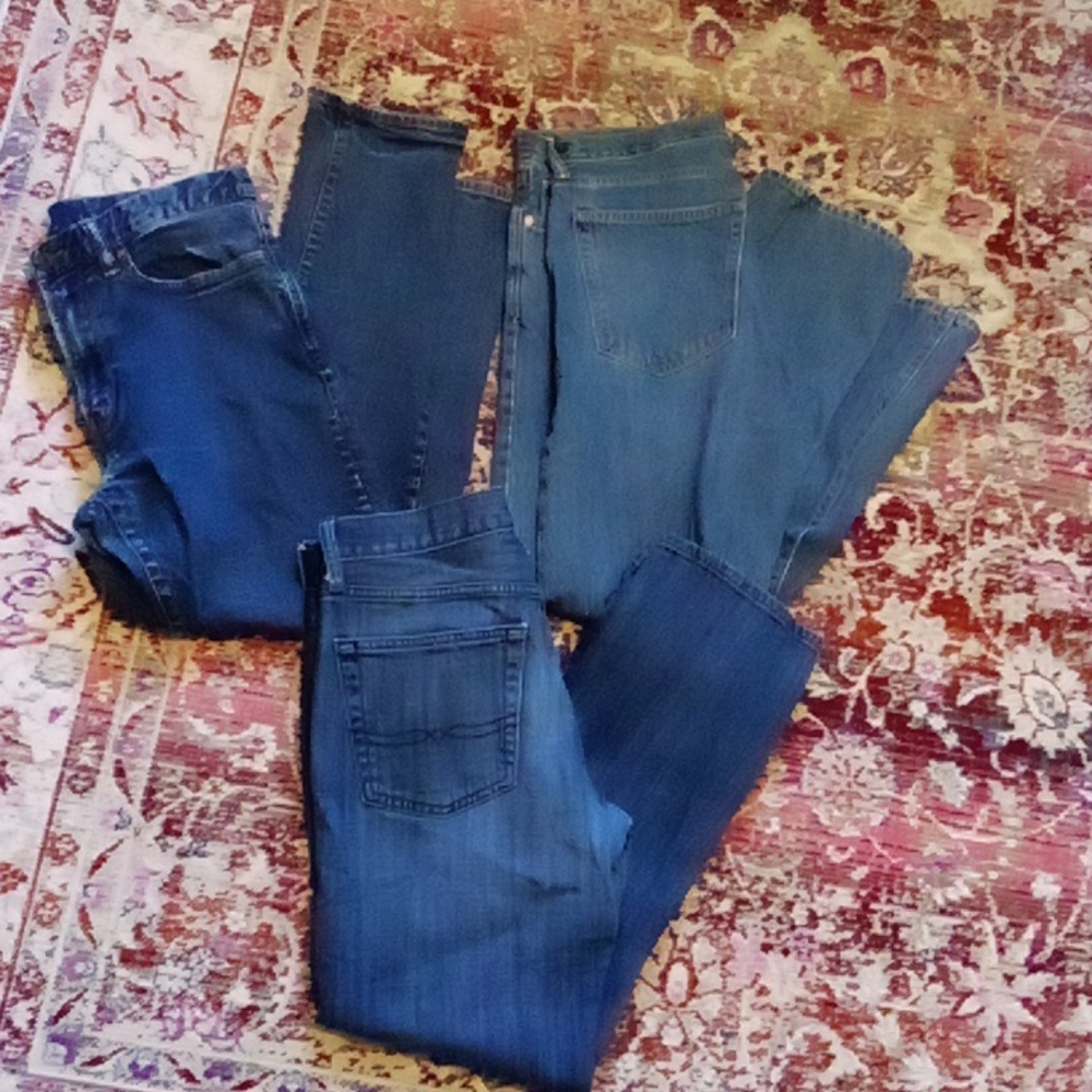 Blue Jeans Bundle 32" Waist 30" L Gap Lucky Brand & Denim Great Condition - Picture 7 of 10
